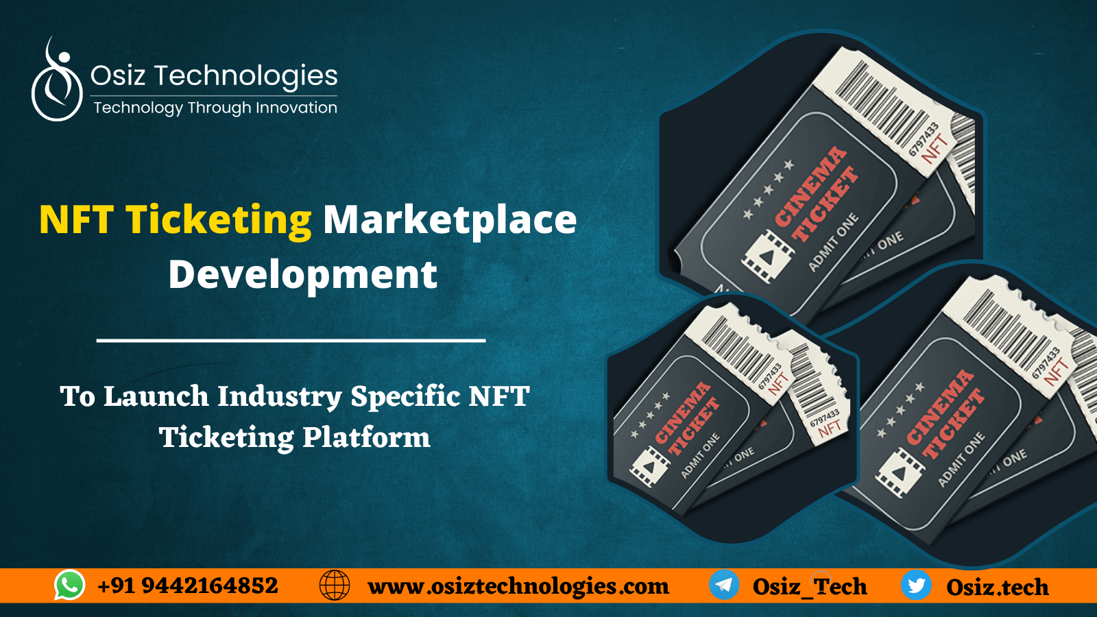 NFT Ticketing Marketplace Development Company - Osiz Technologies